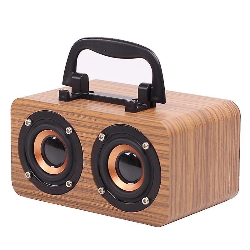 FT-4002 Wooden Wireless Bluetooth Portable Retro Speakers