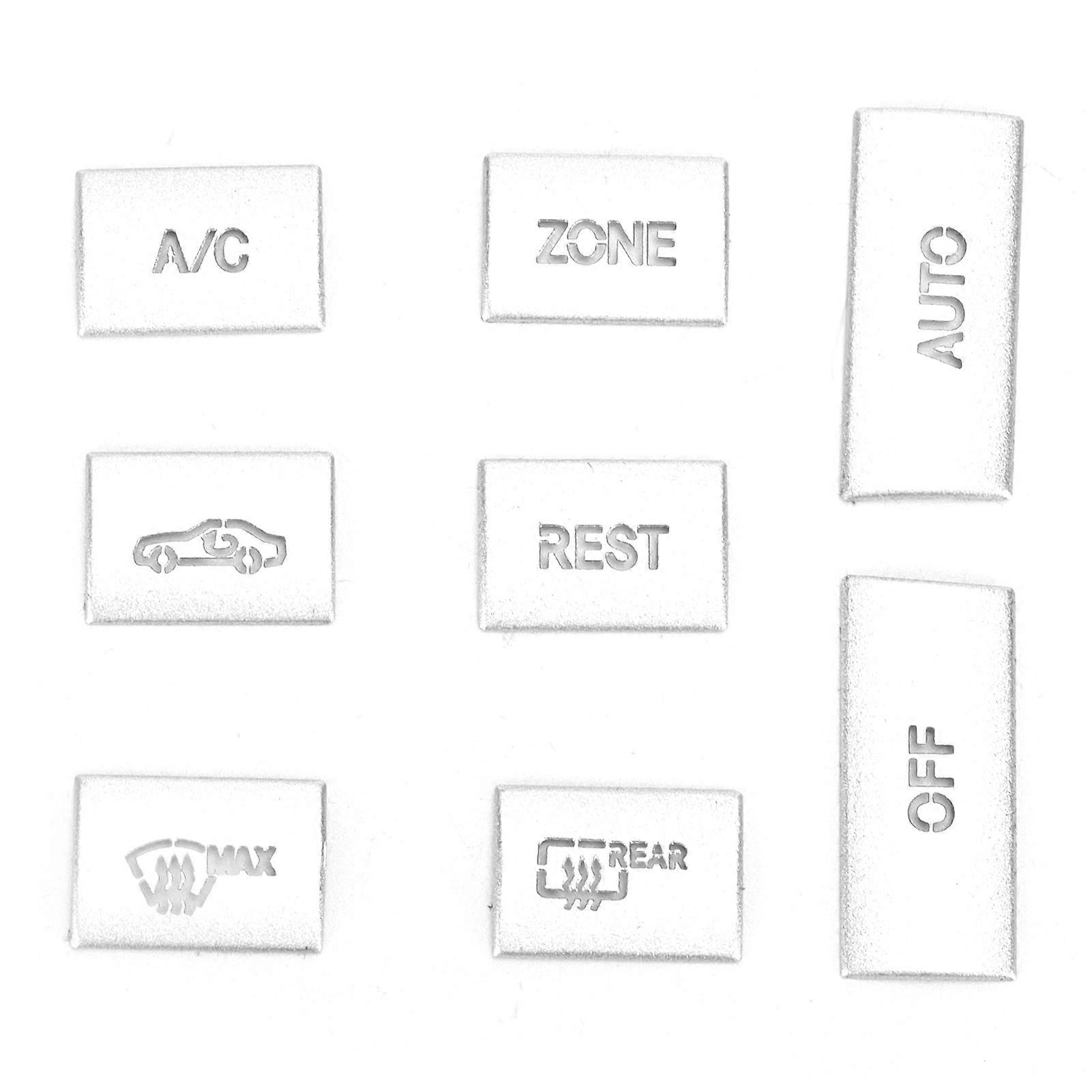 AC Button Sticker 8pcs Air Conditioner Button Knob Cover Trim Replacement for MercedesBenz EClass W212 201015