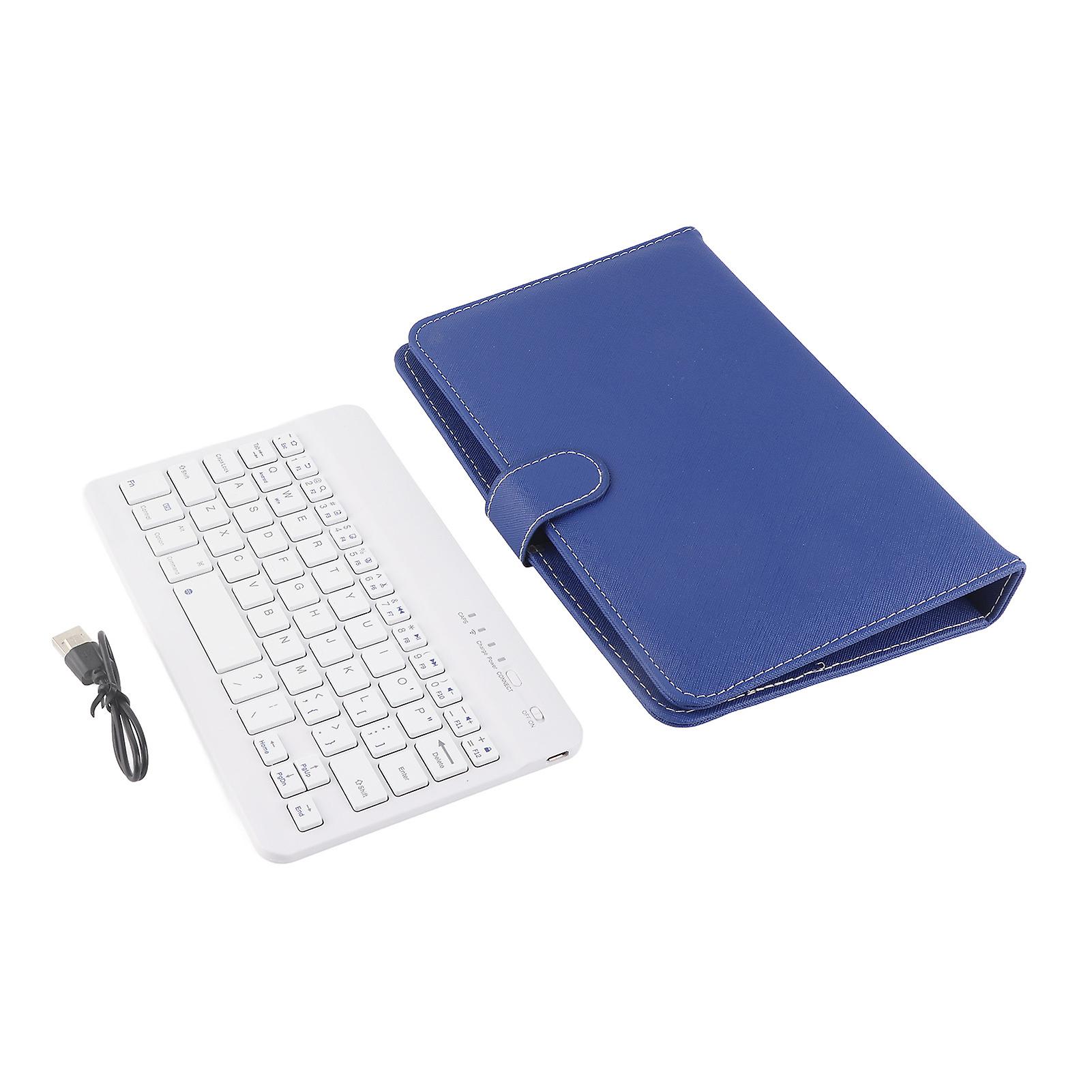 Wireless Bluetooth Keyboard,Case Cover,Stand,IOS,Android Phones,Blue