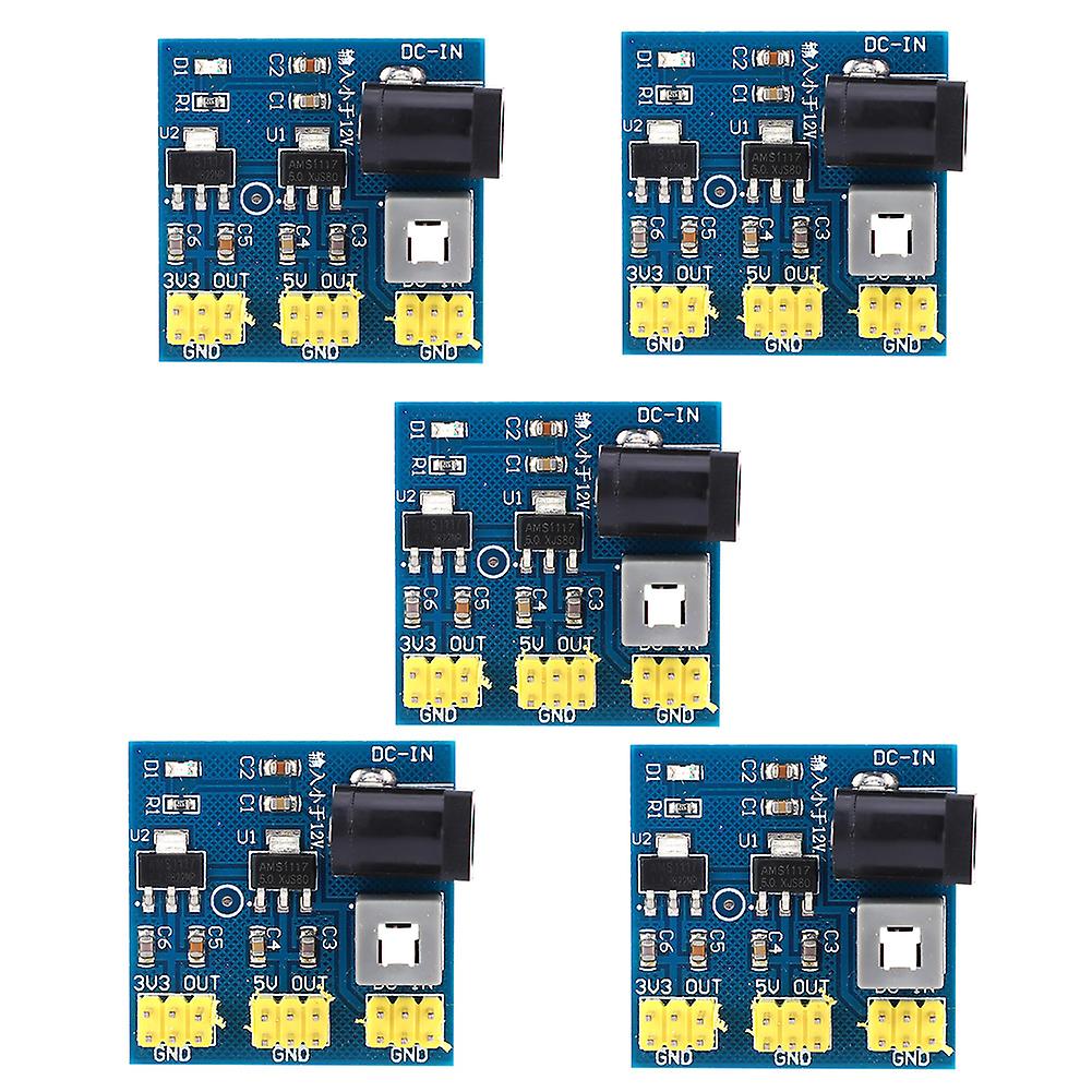 5Pcs Power Supply Module 12VDC Input 3.3/5/12VDC Output Voltage Conversion