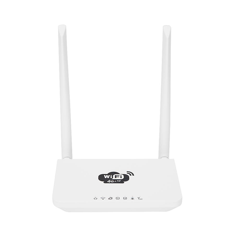4G LTE WiFi Router 300Mbps High-Speed Wireless Router mit SIM-Kartensteckplatz 2 externe Antennen Weiß (E