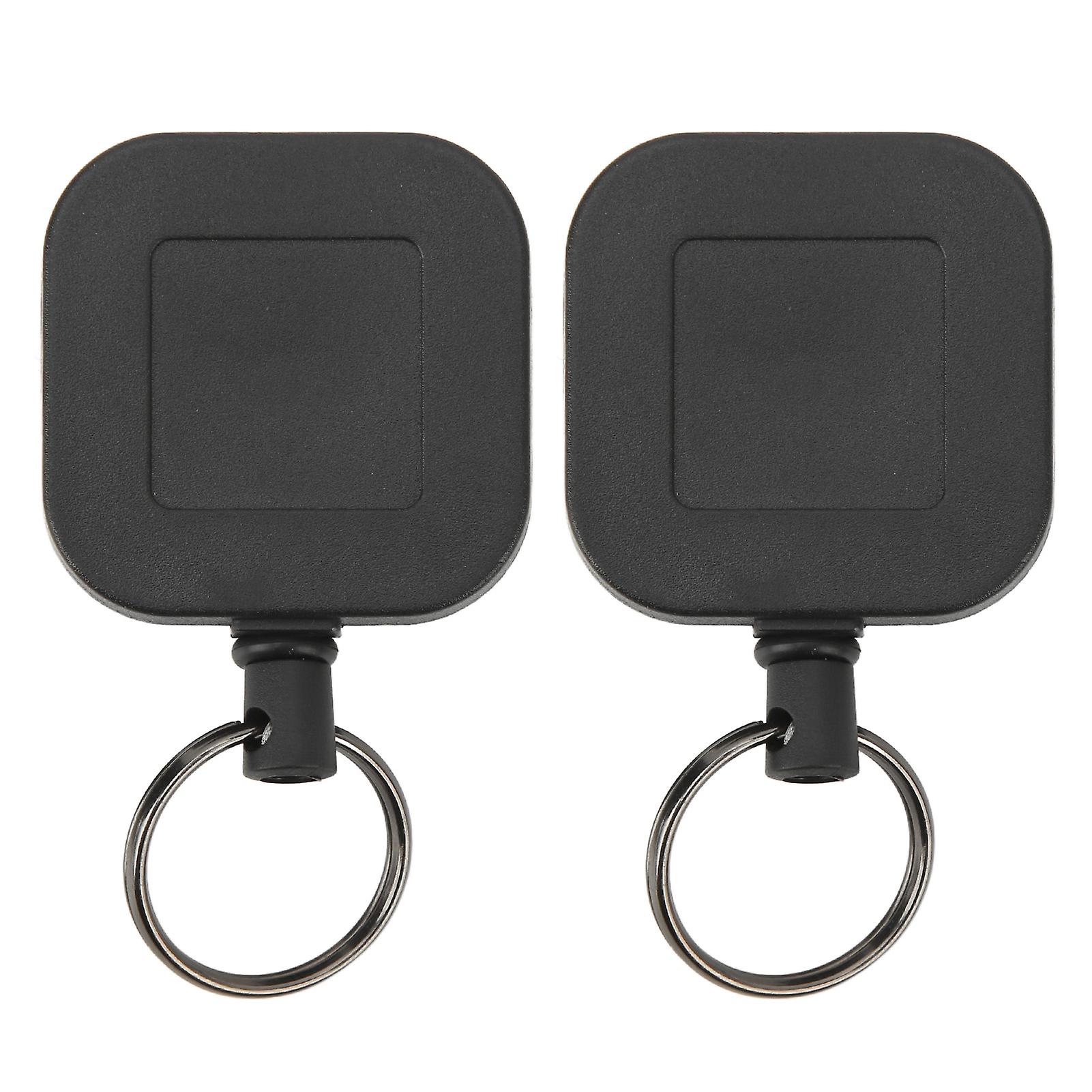 2Pcs Small Heavy-Duty Retractable Badge Holders, Built To Last With Unbreakable Cord For Easy Access To Keys & Badges In Work Settings