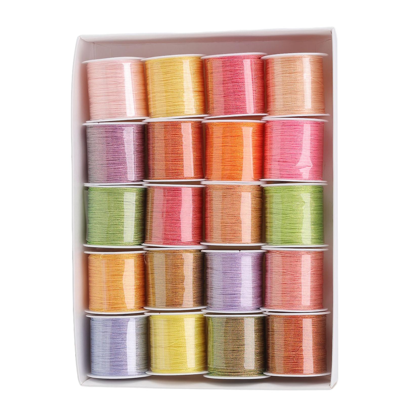 20 Colors Waxed Thread 55 Yard 6 Shares Cuttable Length Necklace Cord DIY Handcraft Waxed Polyester Cord for Jewelry Making