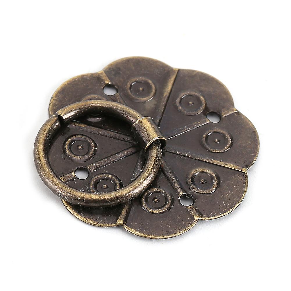 Cabinet Knobs, 20Pcs Antique Bronze Knobs Pulls Handles Iron Ring Pulls Handle Furniture Handle Drawer Cabinet Desk Door Ring Pull Hardware Home Decor
