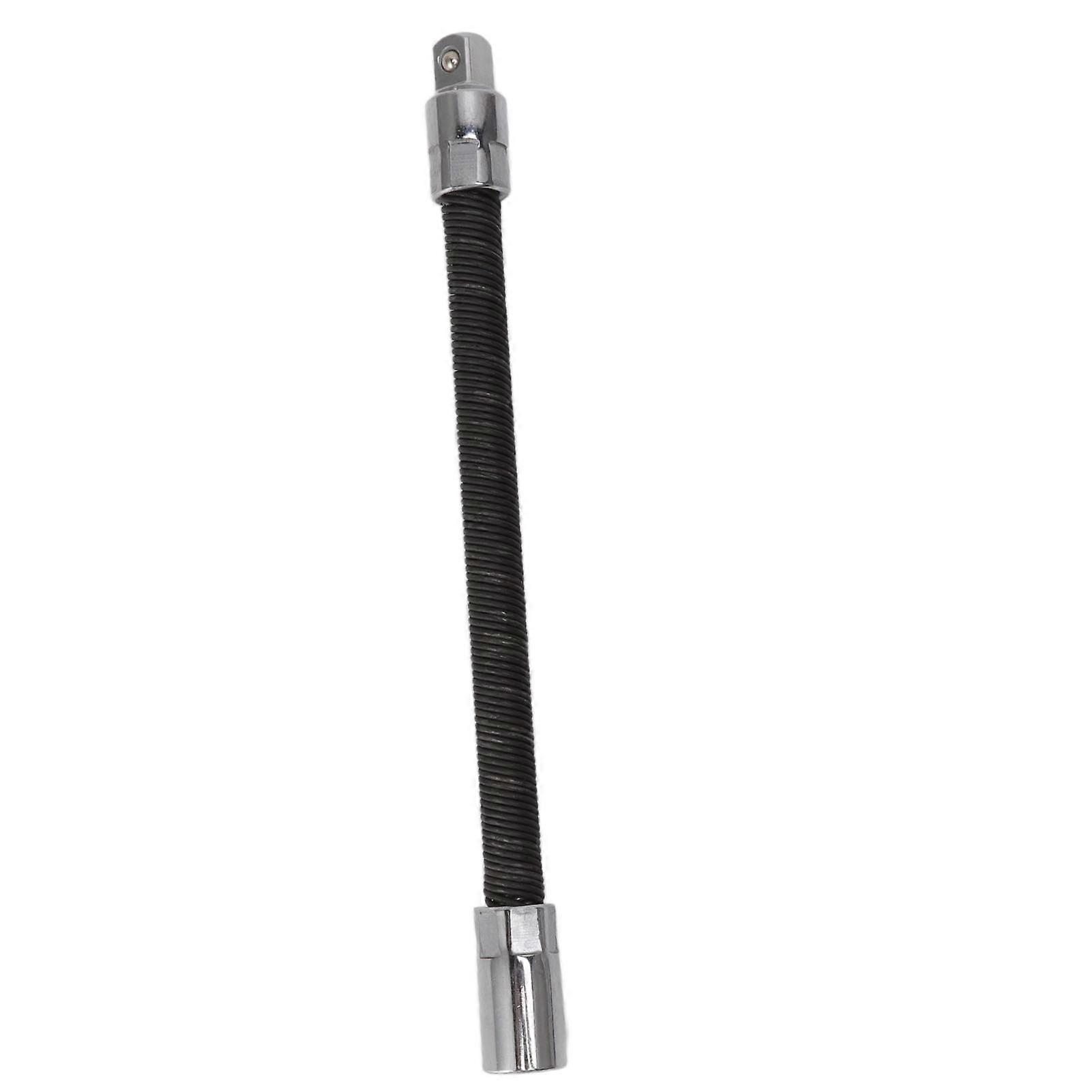 Wrench Extension Rod Bendable Universal Flexible Shaft Sleeve Extension Bar for Factory Workshop Black 3/8