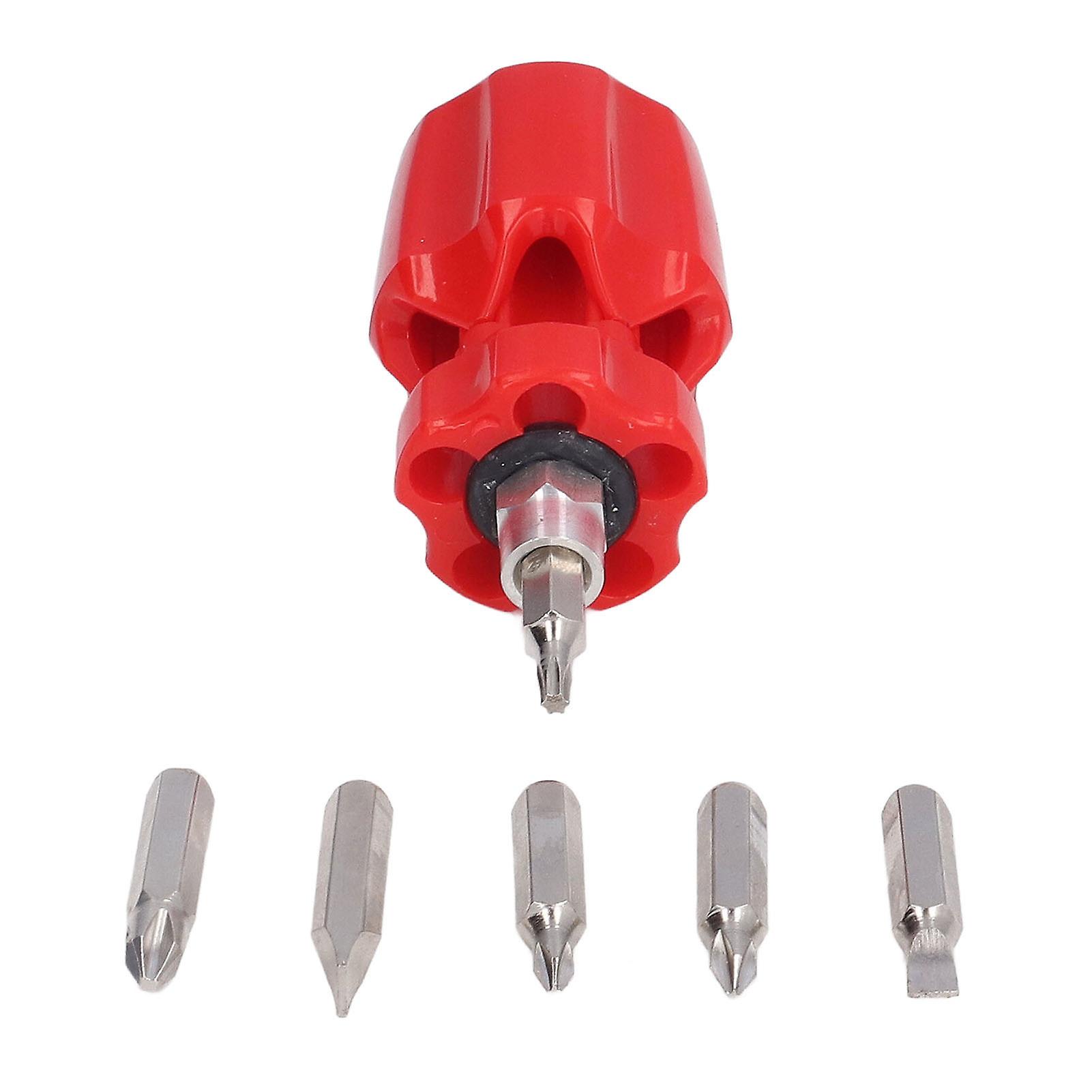 Ouitble Hand Screwdriver Cross Pentalobe Multi Bits Tool SD‑021 6in1 Portable