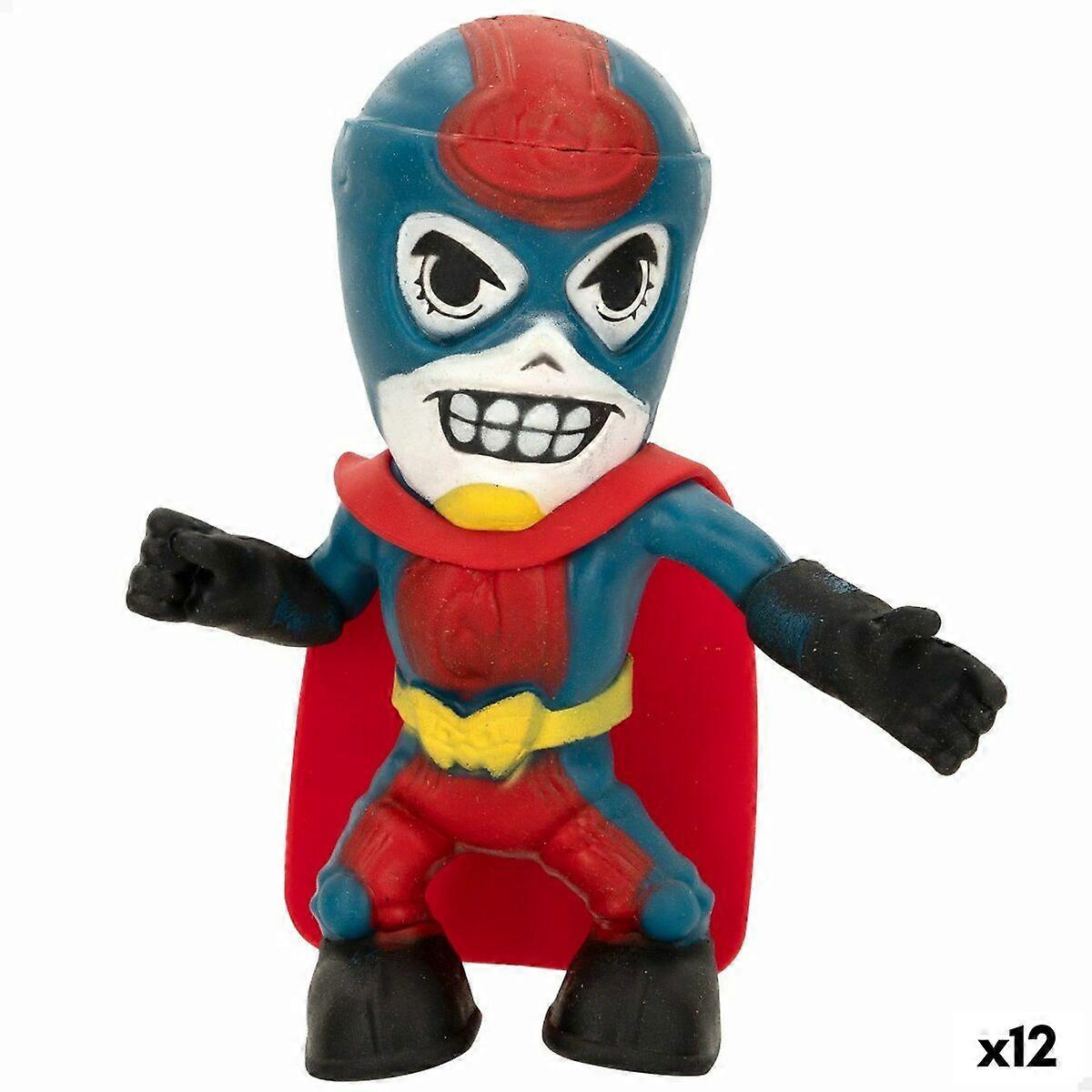 Action Figure Eolo Super Masked Pepper Man 14 x 15,5 x 5,5 cm Elastic (12 Units)