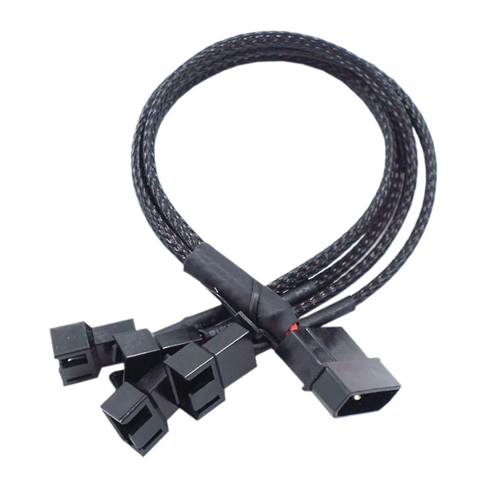 Power Supply Plug Cooler Cooling Fan Adapter Cable Splitter For Pc Computer For