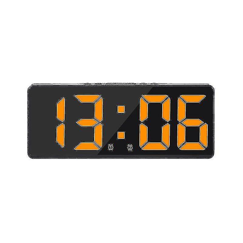 Smart Large Digital Wall Clock App Control Time/date/&sound Activate & Countdown Function Stepless Brightness & Volume Alarm With Snooze Functio-YUHAO