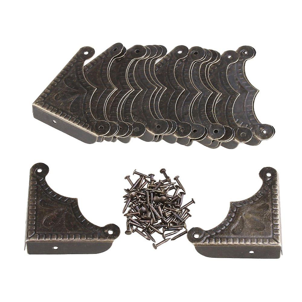 20pcs Elegant Shape 39x9mm Box Corner Desk Edge Cover Vintage
