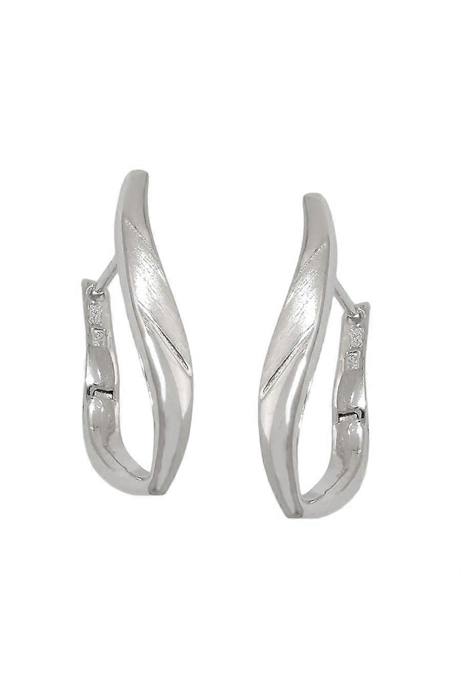 Hoop Earring Matt/polished Silver 925 - Gl93603