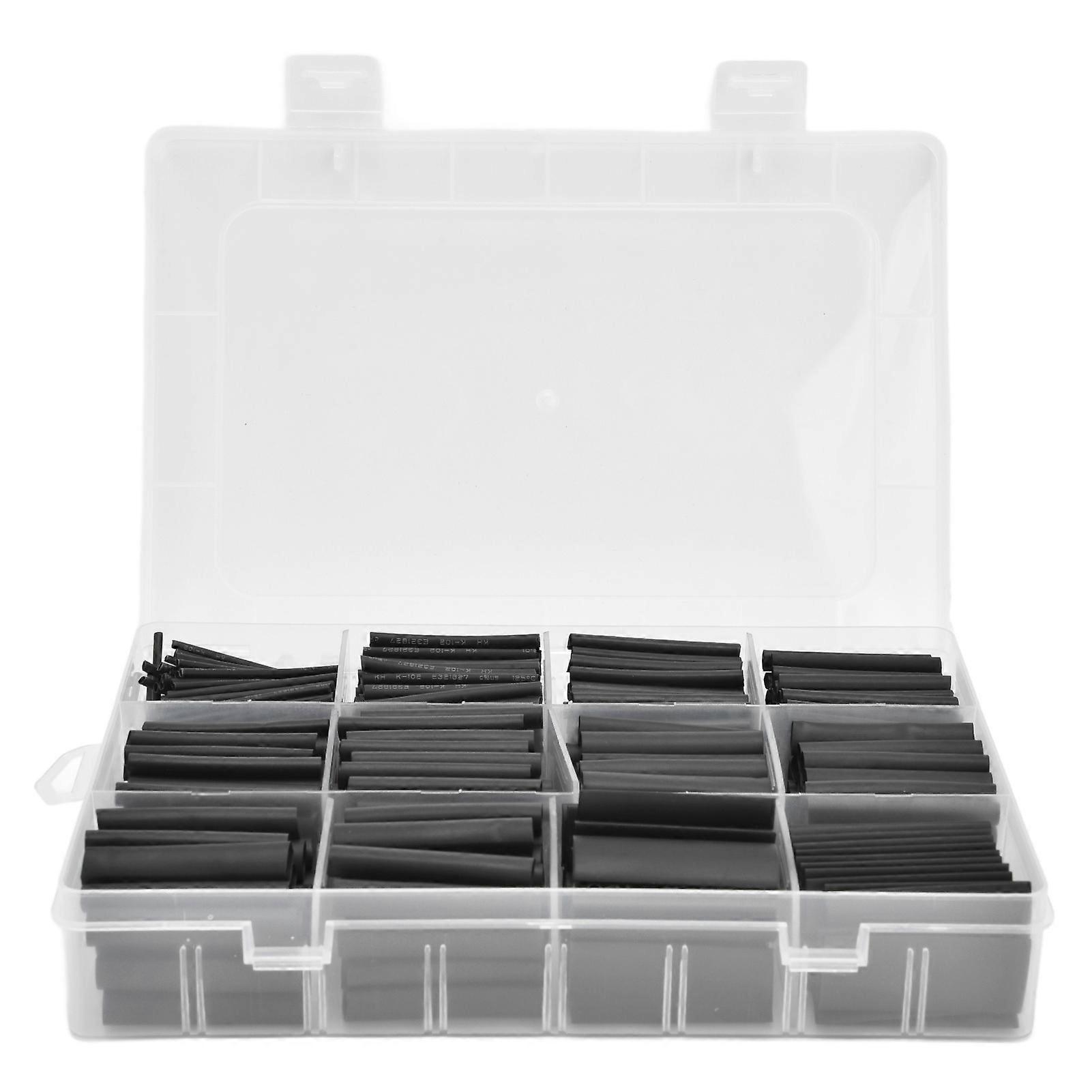 Qukaim Heat Shrinkable Tubing 650 Pcs Heat Shrink Tubing Kit, Insulated Flame Retardant Shrink Tubing Set for Electronic DIY Projects, Various
