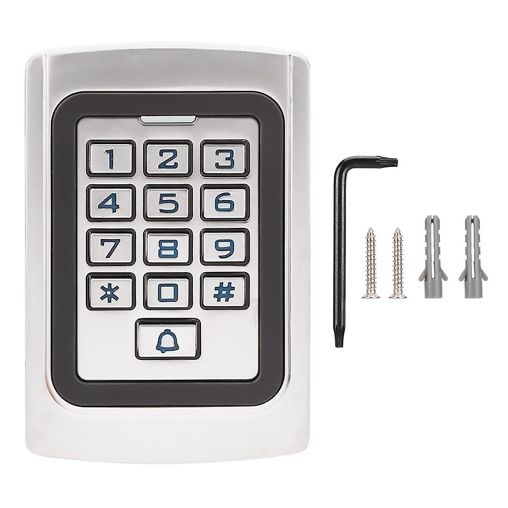 IP68 Waterproof Metal Door Access Control Card Password Backlight Keys Wiegand26 for Home Office CommunityID125khz