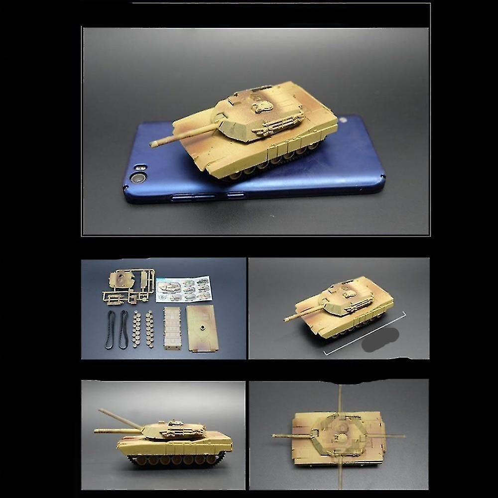 M1A2 Diy Assembled Action Figure Mini Tank Model