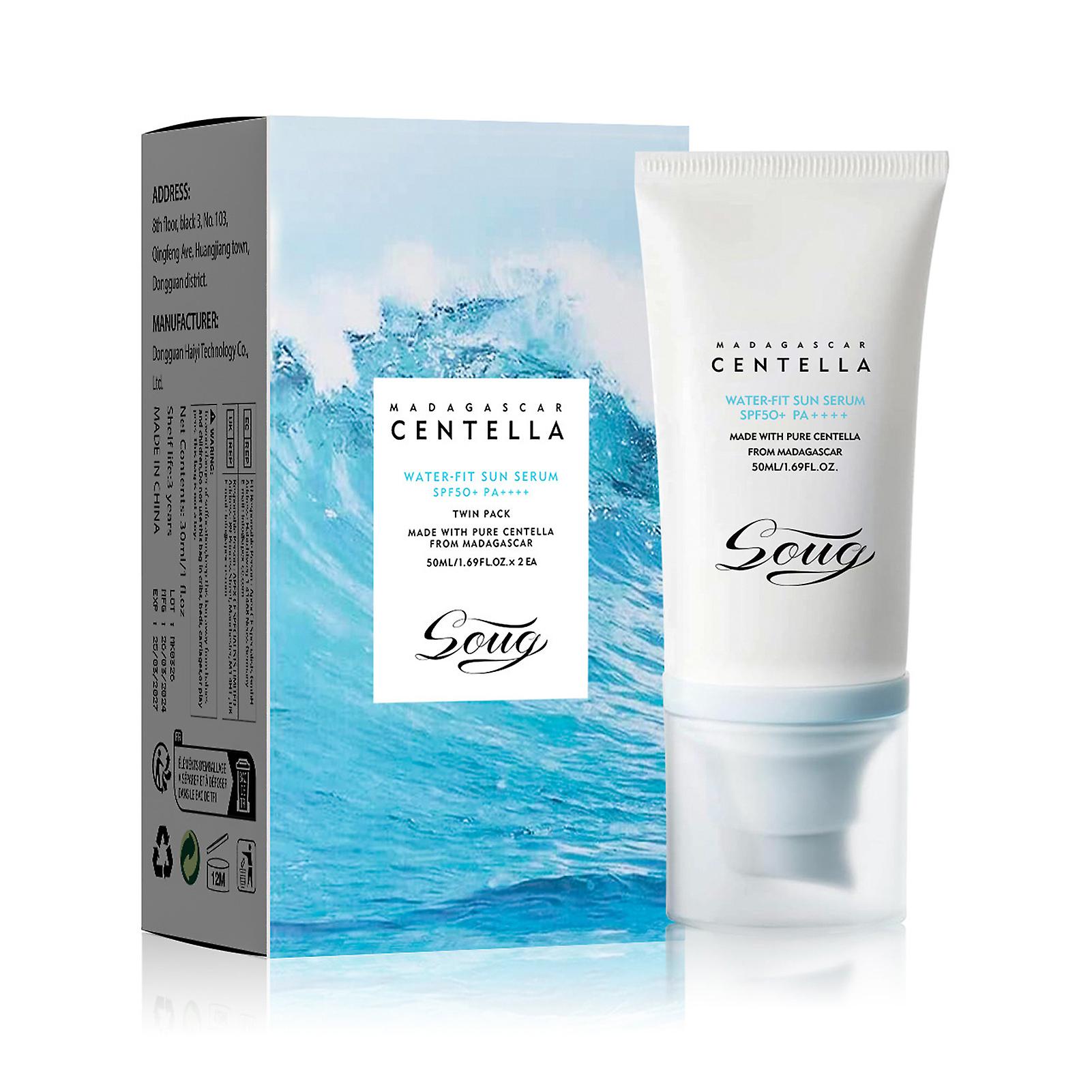 SPF50+ Moisturizing Sunscreen Cream, Gentle Non-Sticky Sun Protection Cream, Refreshing Isolation Sun Screen Lotion, for Beach
