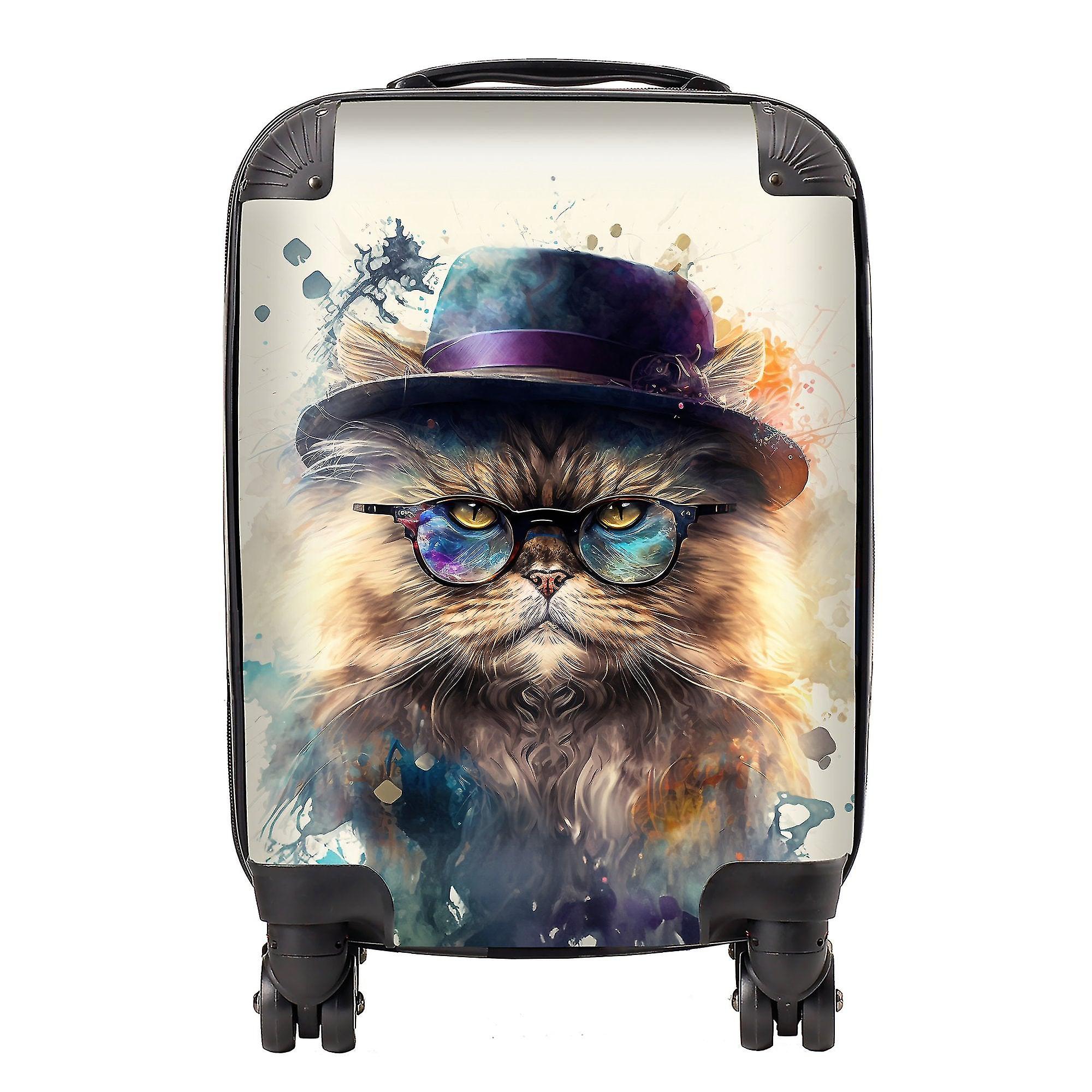 Persian Cat Splashart Suitcase