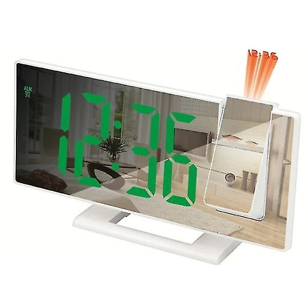 LED digital alarm clock Projection clock Projector Ceiling clock with Time Temperature Display Backl