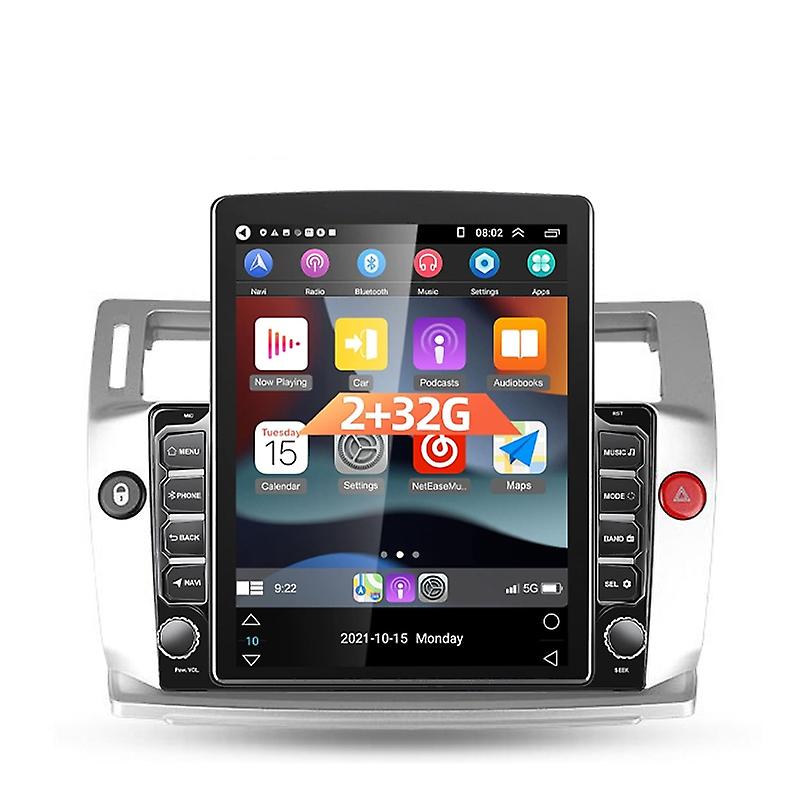 Android Car Radio for Citroen C4 C-Triomphe C-Quatre 2004-2014 Carplay Auto For Tesla Style 9.7 Inch