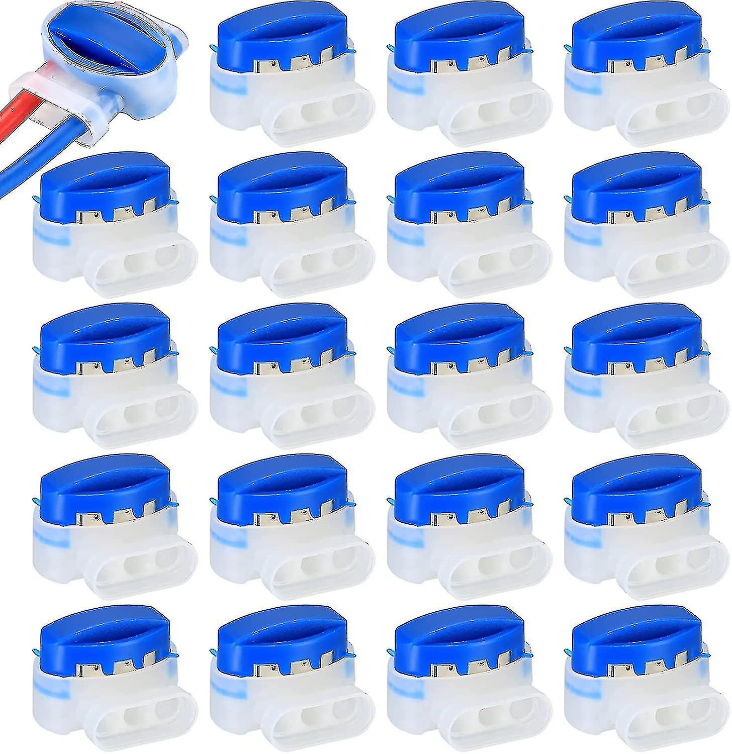 20 Pieces Resin Filled Cable Connectors For Automower Robot Lawnmower