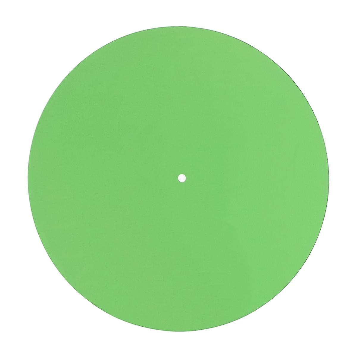 Acrylic Turntable Mat Reduce Static Dust Noise Replacement Record Platter Slipmat for 12 Inch Record Player Green