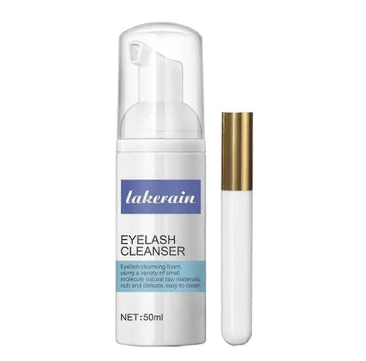 Eyelash Extension Foaming Shampoo, Eyelid Lash Shampoo Cleanser 50ml