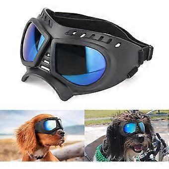 Hundebrille Augenschutz Hund Sonnenbrille Anti-UV-Brille Winddichte Welpenbrille mit verstellbarer