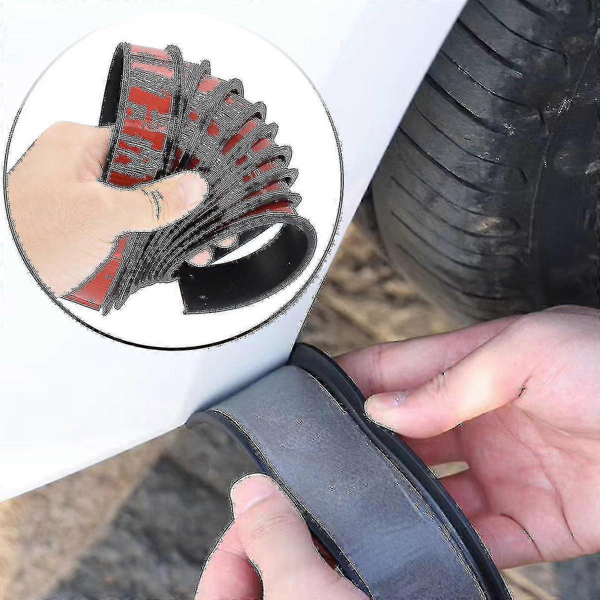 Élargisseurs D'ailes Universels En Caoutchouc - Protection De Lèvre De Roue, 4 Pièces Noires
