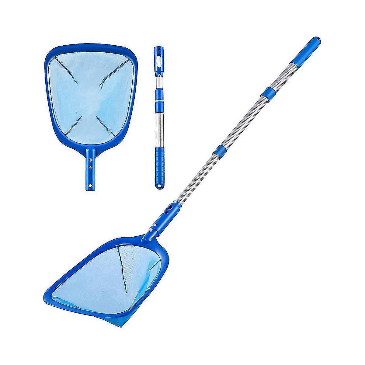 Pool Skimmer Pool Net With 3 Section Pole,pool Skimmer Net With Fine Mesh Net,telescopic Pole,ultra