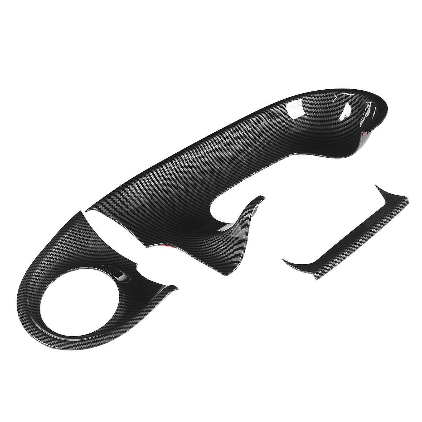 3PCS Dashboard Trim Carbon Fiber Style Replacement for Smart Forfour 5Door Hatchback W453 LHD 20152021 E2U011