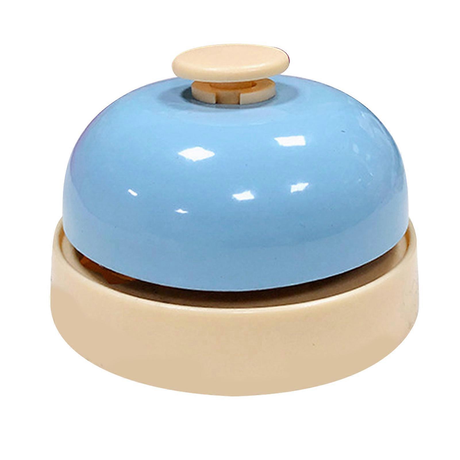 Pet Call Bell Sensitive Buttons Metal Dog Training Called Dinner Bell for Pet Toys Blue
