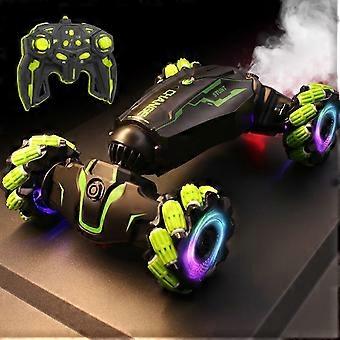 2.4G Remote Control Car, Remote Control Stunt Car, With Light Spray Remote Control Transforming Car, Rechargeable Remote Control Toy Car, Gifts For Bo