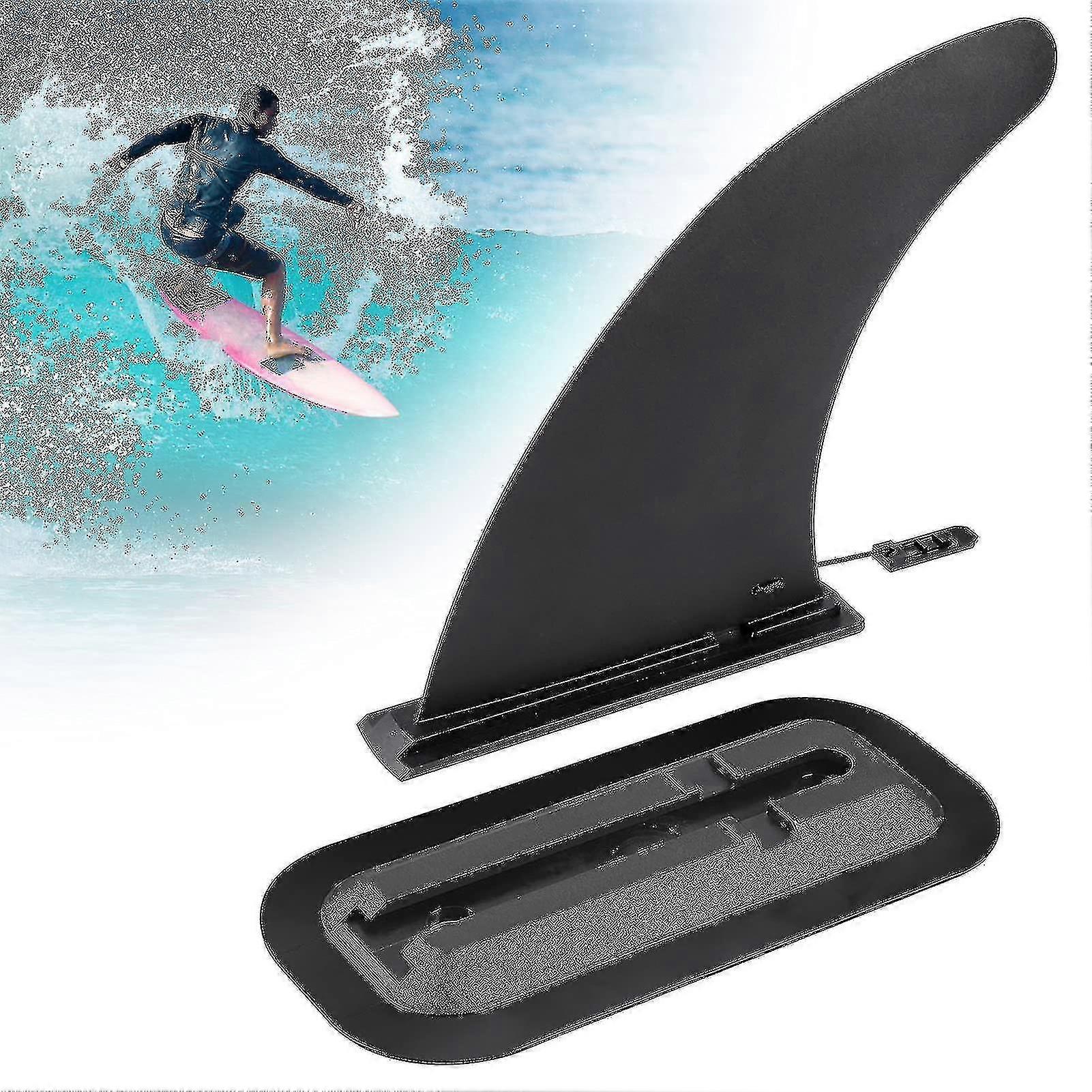 8 inch verwijderbare universele surfplank sup fin met vin basis, afneembare center fin stand up paddle board