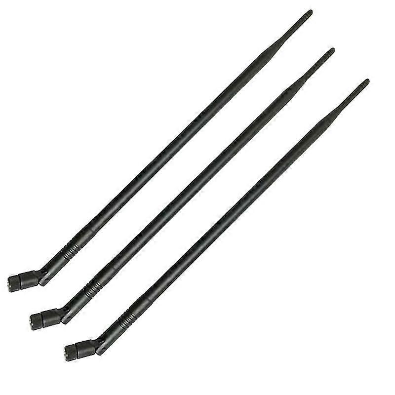 3pcs 9dbi Rp-sma Dual Band 2.4ghz 5ghz High Gain Wifi Router Wireless Antenna