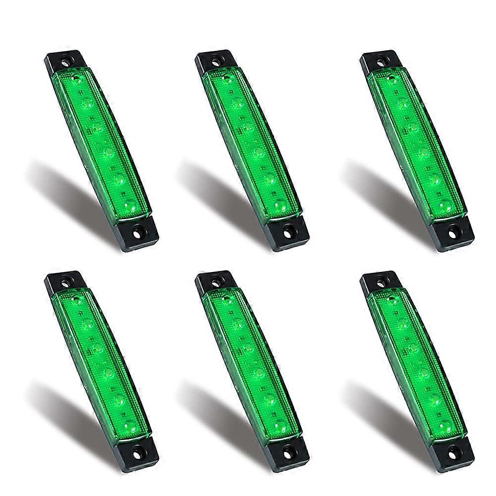 6Pcs LED Marine Boat Lights Marine Courtesy Light Strip Deck Transom Cockpit Navigation Lighting Wa
