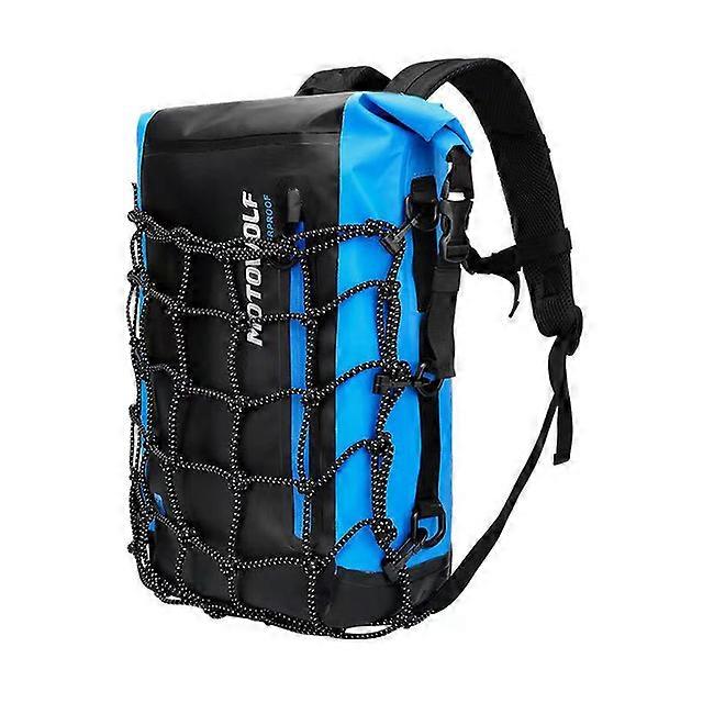 Motorcycle Backpack Motorcycle Bag Multifunction Tail Bag Waterproof Bag With Reflective Motorcycle Helmet Mesh