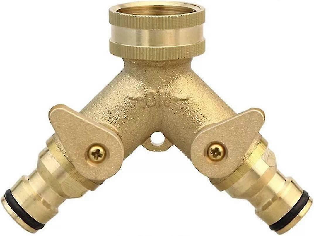 Y interlocking system with 3/4" bare brass stopcocks