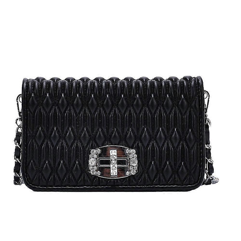 leather bags handbags quality thread flap purses messenger square