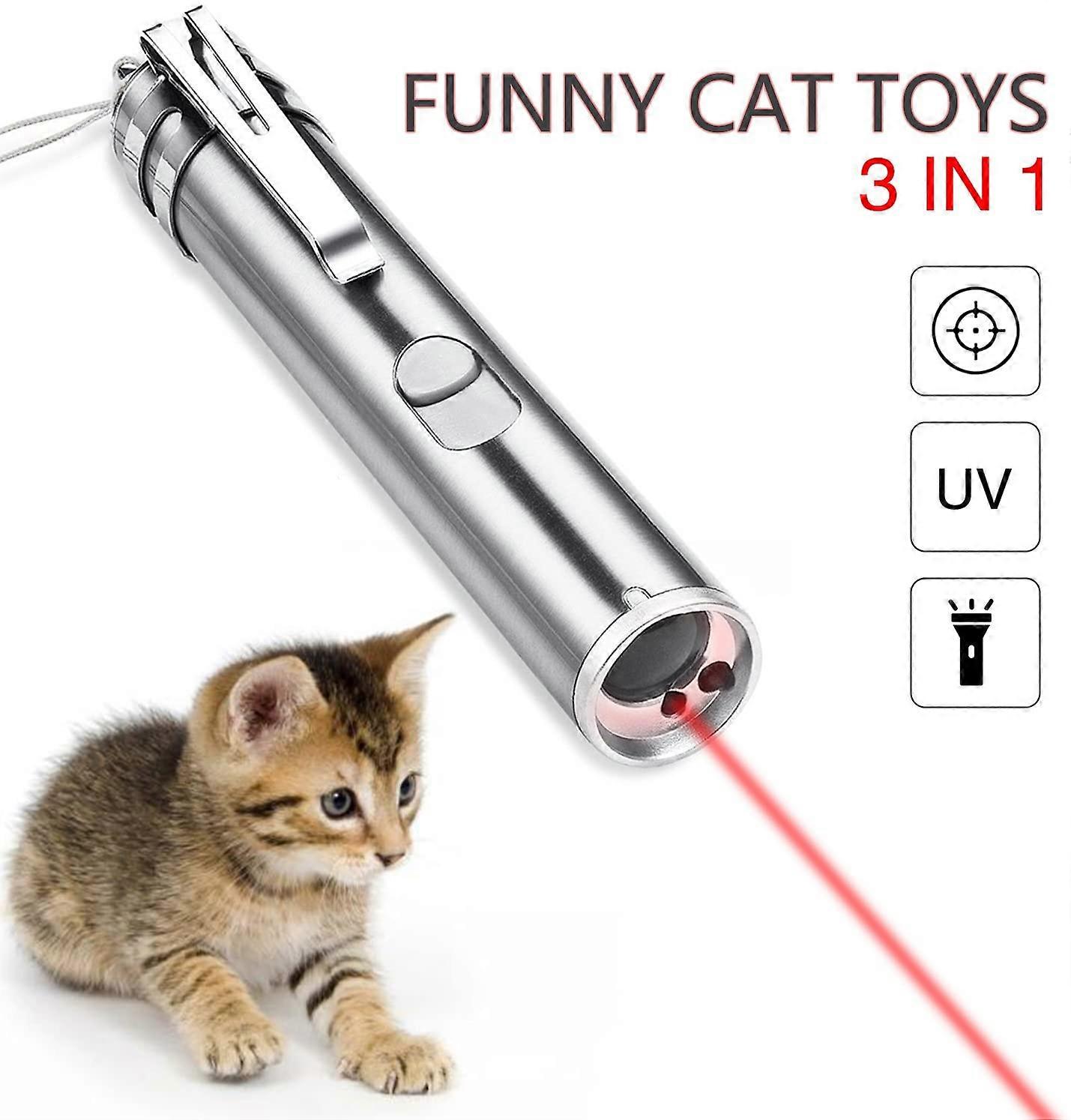 Cat Pointer Interactive Cat Toys 3 In 1 Funny Multi Function Cat Toys With Usb Rechargeable