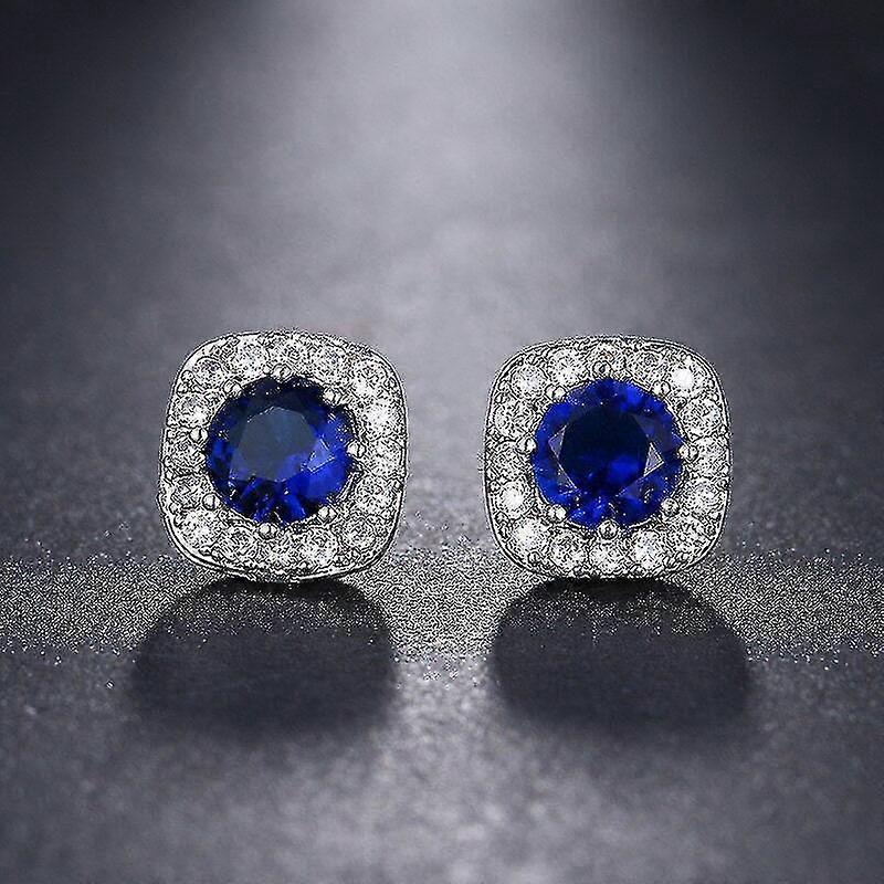 Luxury White Zircon Stud Earring