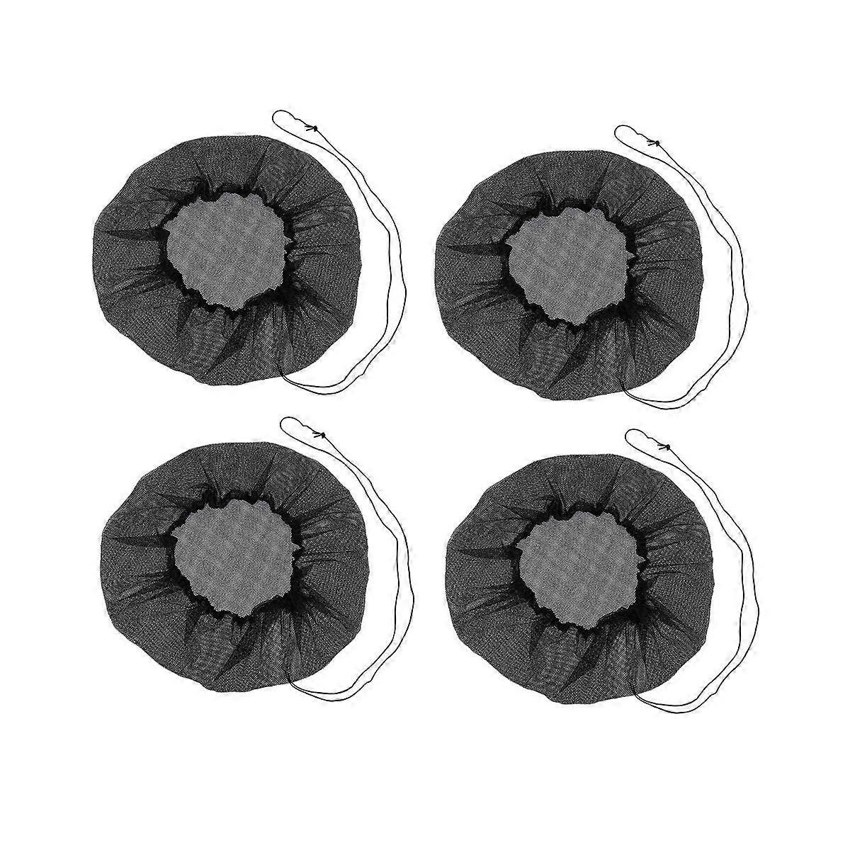 4PCS Outdoor Mesh Cover Netting for Rain Barrels,Water Collection Buckets Cover Tank Harvesting Tool Protector Netting