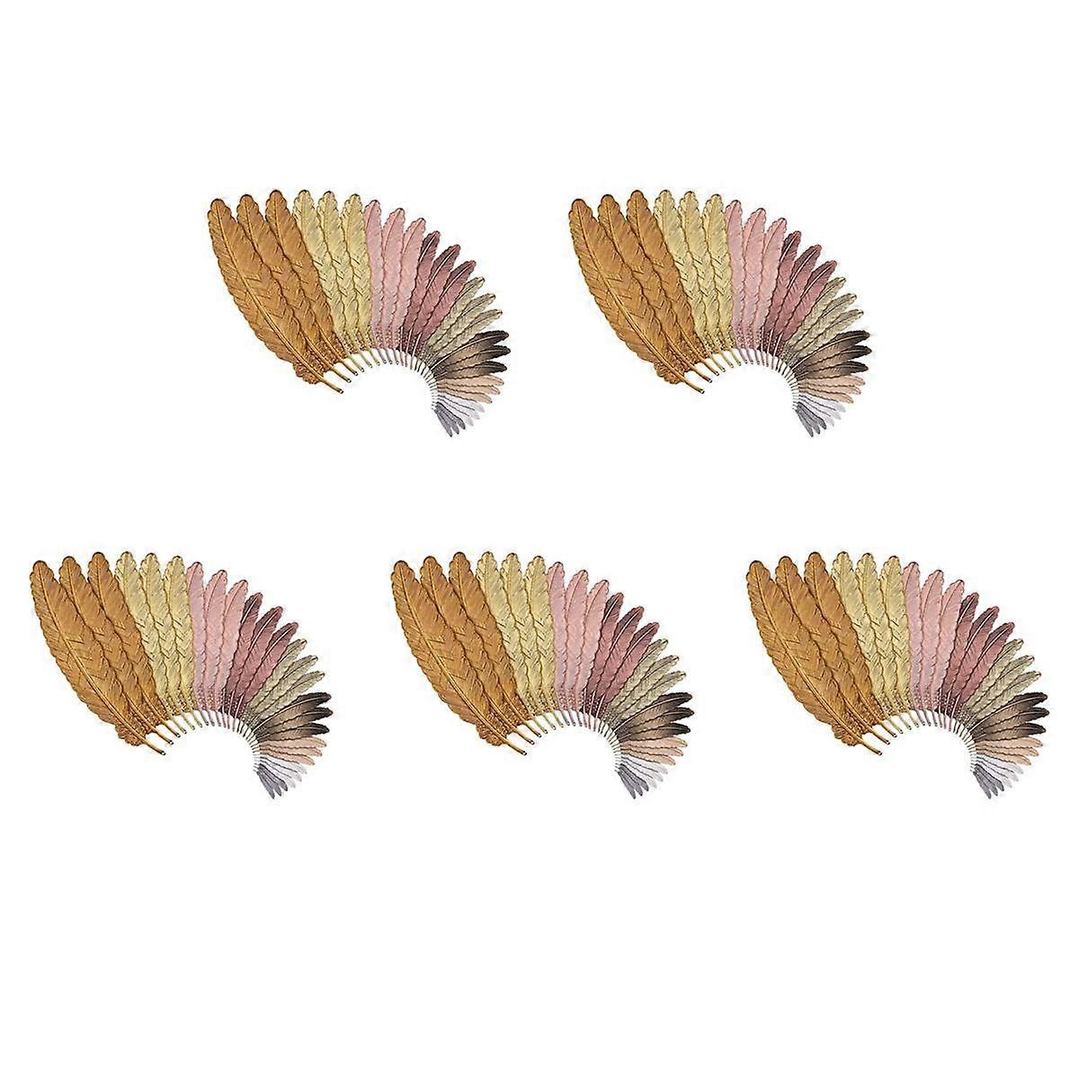 135 Pieces of Metal Bookmarks Feather Bookmarks Feather Bookmarks for Students