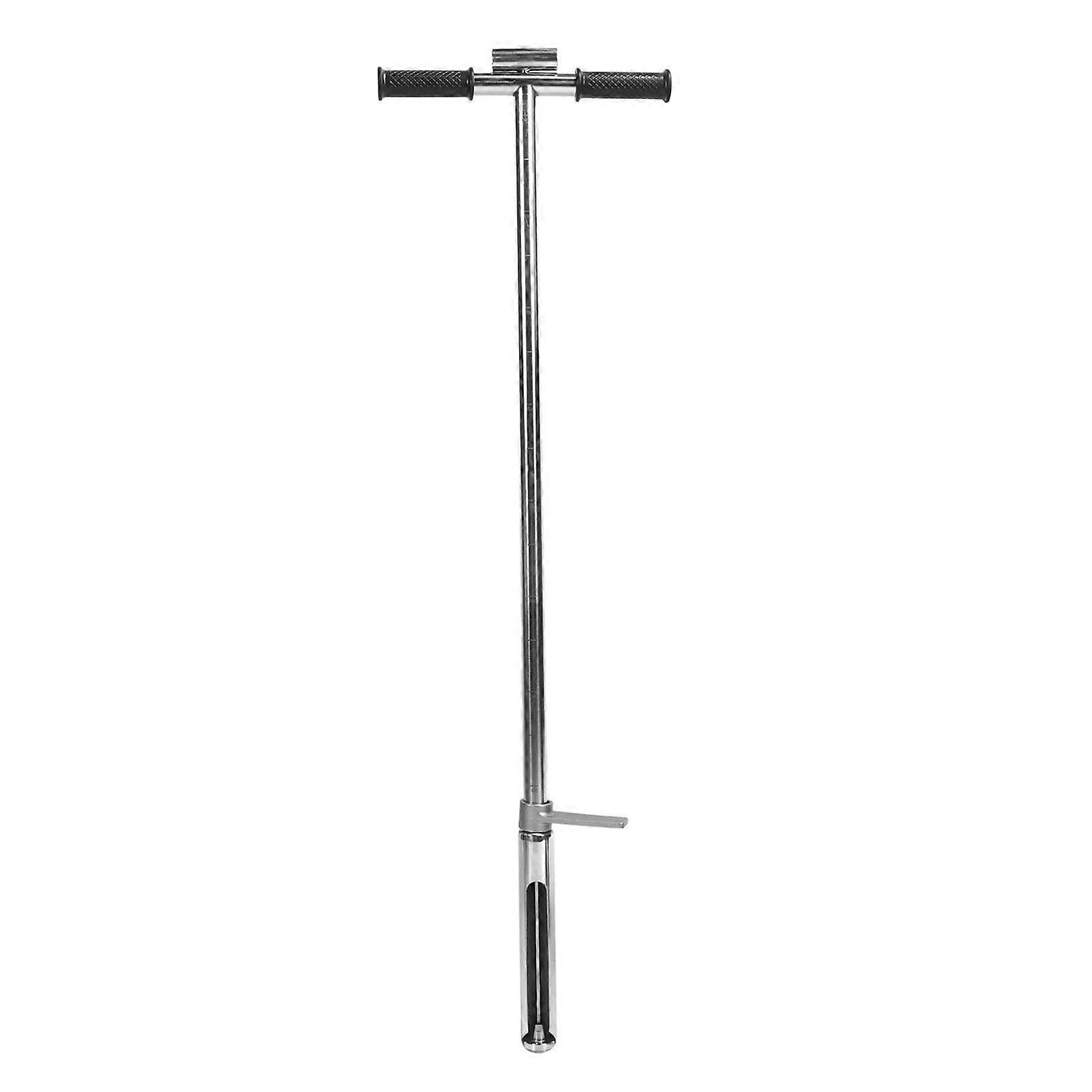 土壤采样器探头不锈钢测试工具，带顶出脚踏板，用于草坪花园农场采样 1 米 38 毫米