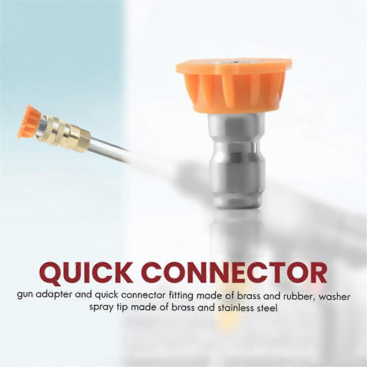 Pressure Washer Adapter with 1/4 Inch Brass Female Quick Connector Fitting for K Series Car Cleanin