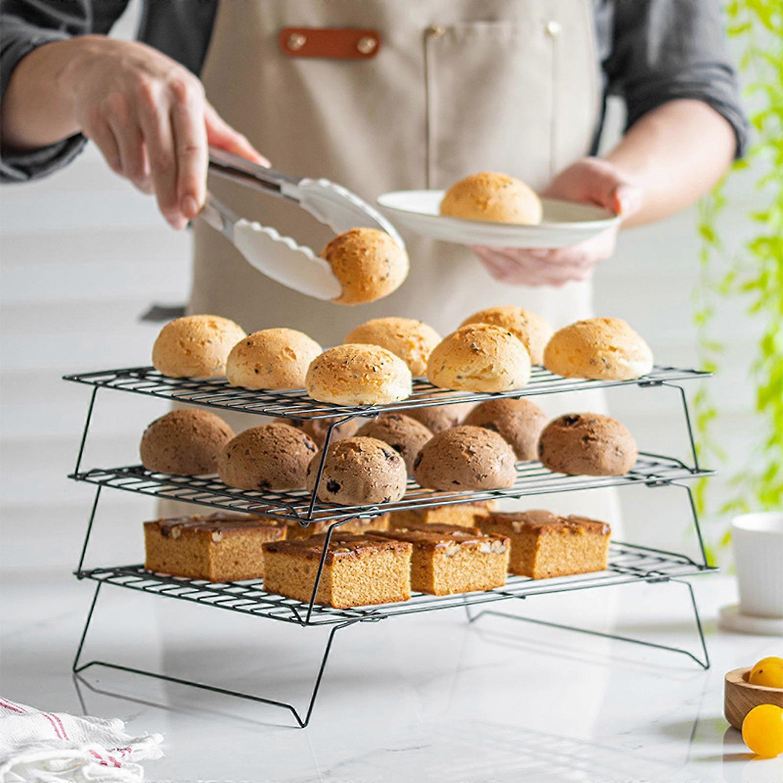 Rack Three-layered Folding Rack Drying Cake Rack Drying Net Cake FLYE0639