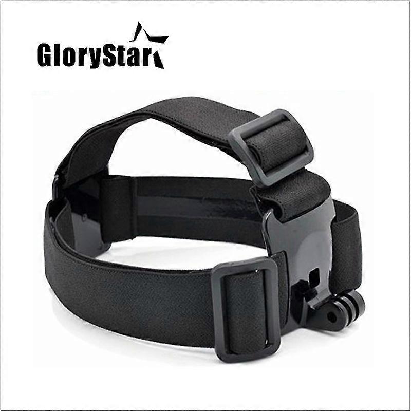 Elastic Adjustable Head Strap Mount For Go pro Hero 876543 XIAOMI YI SJ OSMO Cameras Accessories with anti-slide glue
