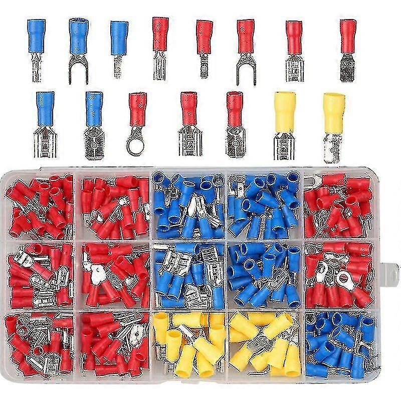 Pack Of 280 Insulated Electrical Terminals - Insulated Crimp Tool - Insulated Cable Connectors