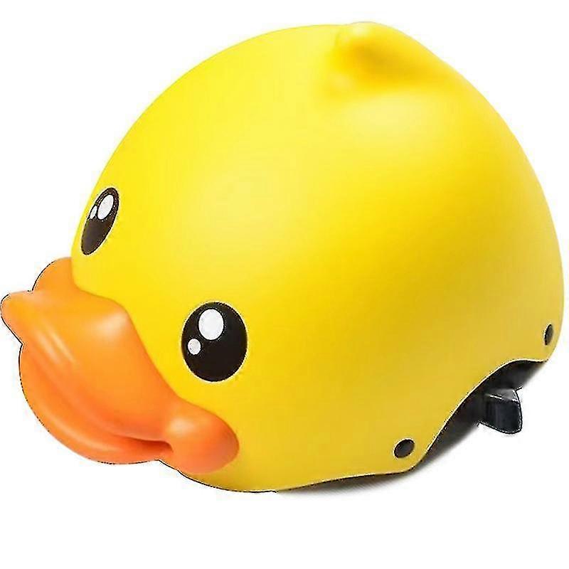 Casque de vélo pour enfants, Mignon Canard Jaune 3D, Garçons Filles 48-58cm, Vélo Skateboard Patinage Scooter