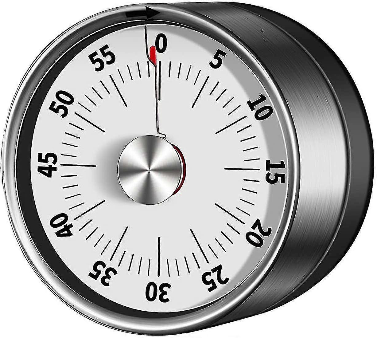 Visual Analog Timer, 55 Minutes, Kitchen Timer, Countdown Timer For Kids And Adults(white)