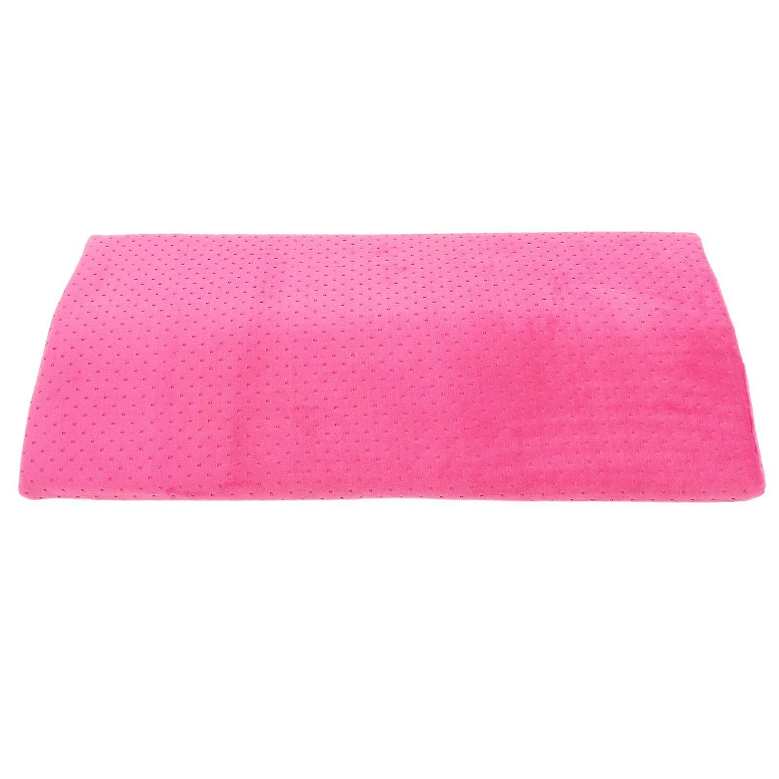 Pregnancy Waist Support Pillow Triangle Structure Memory Foam Lower Back Pillow for Side Sleeping Rose Red