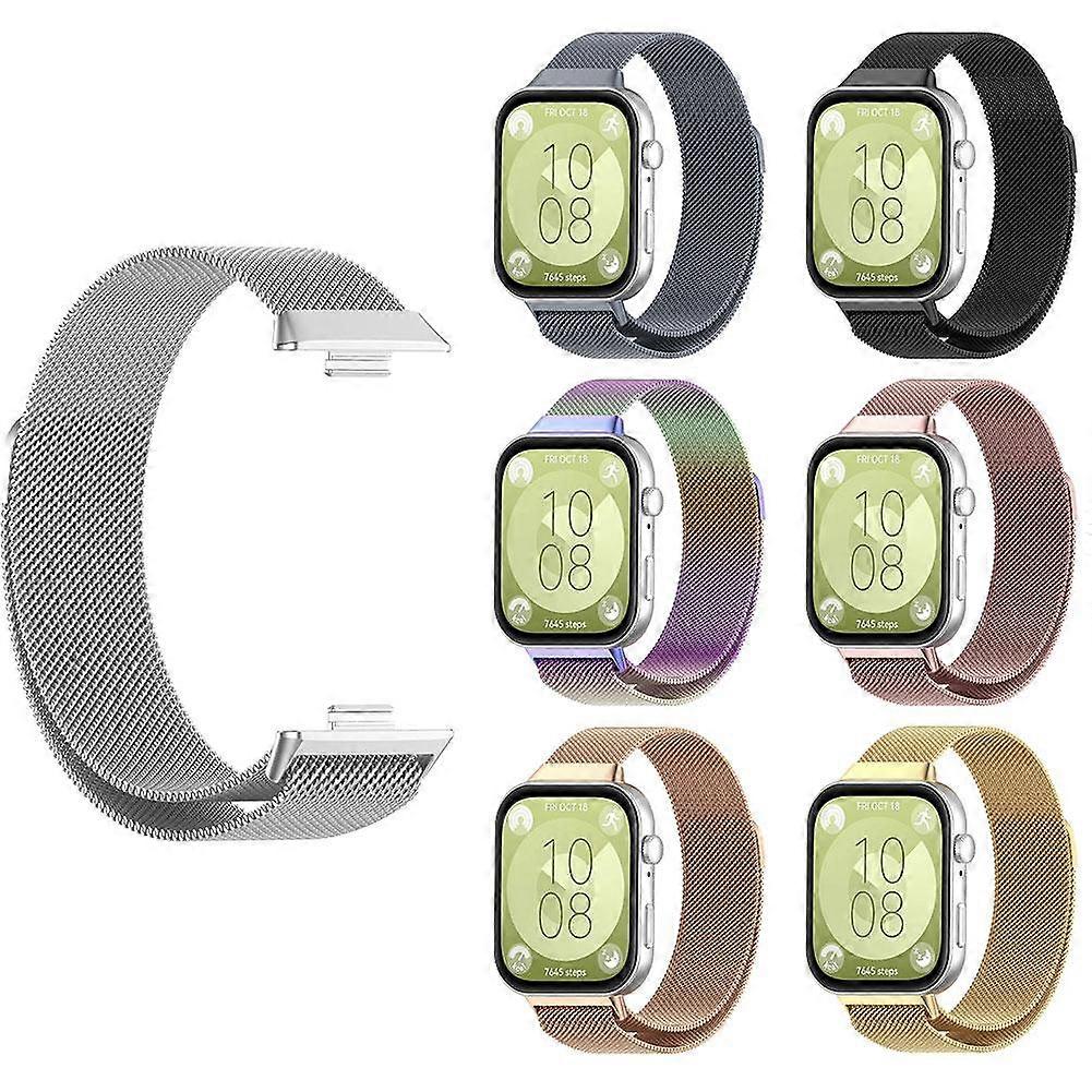 Milanese Metal Magnetic Strap for Huawei Watch Fit 3 Replacement Loop